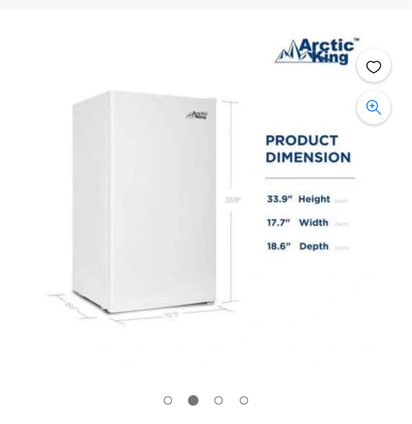 Arctic King Compact Refrigerator - White