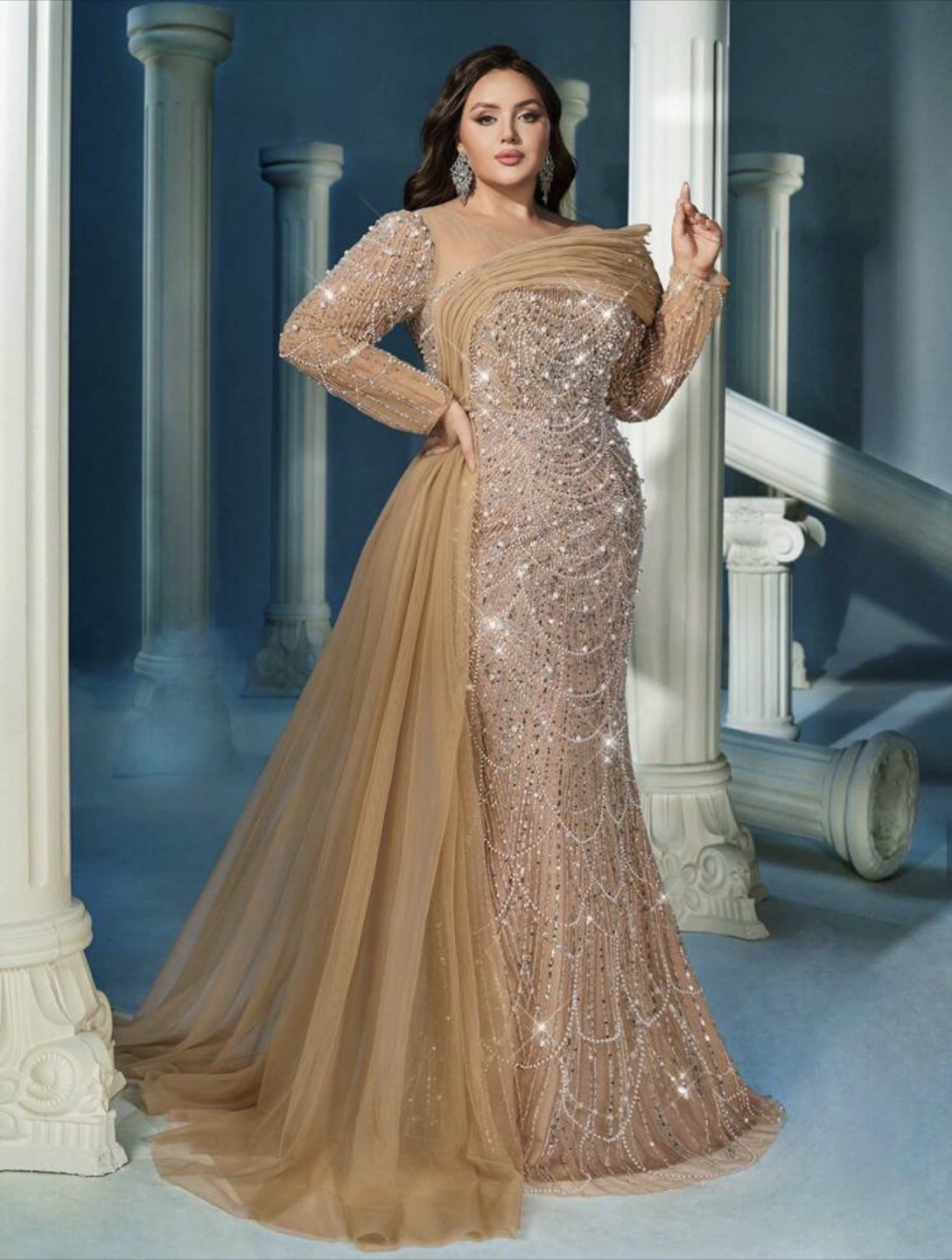 Elegant 2XL Evening Gown