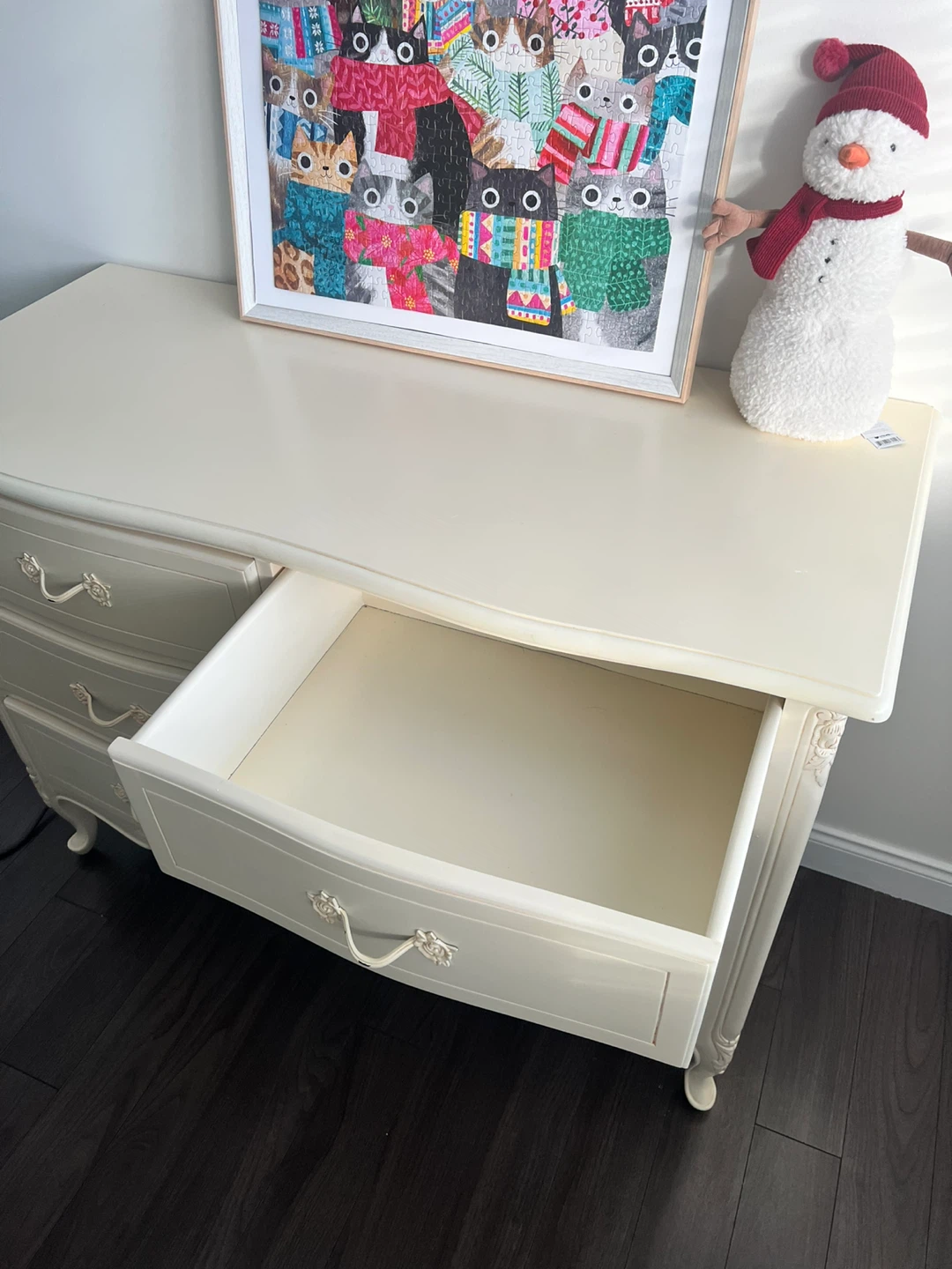 Antique White Dresser - photo 3