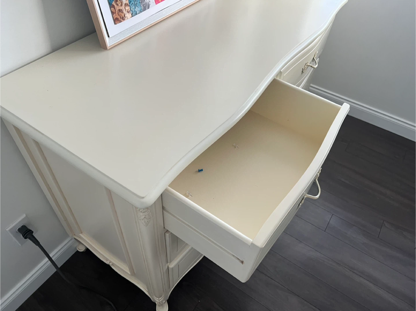 Antique White Dresser - photo 2