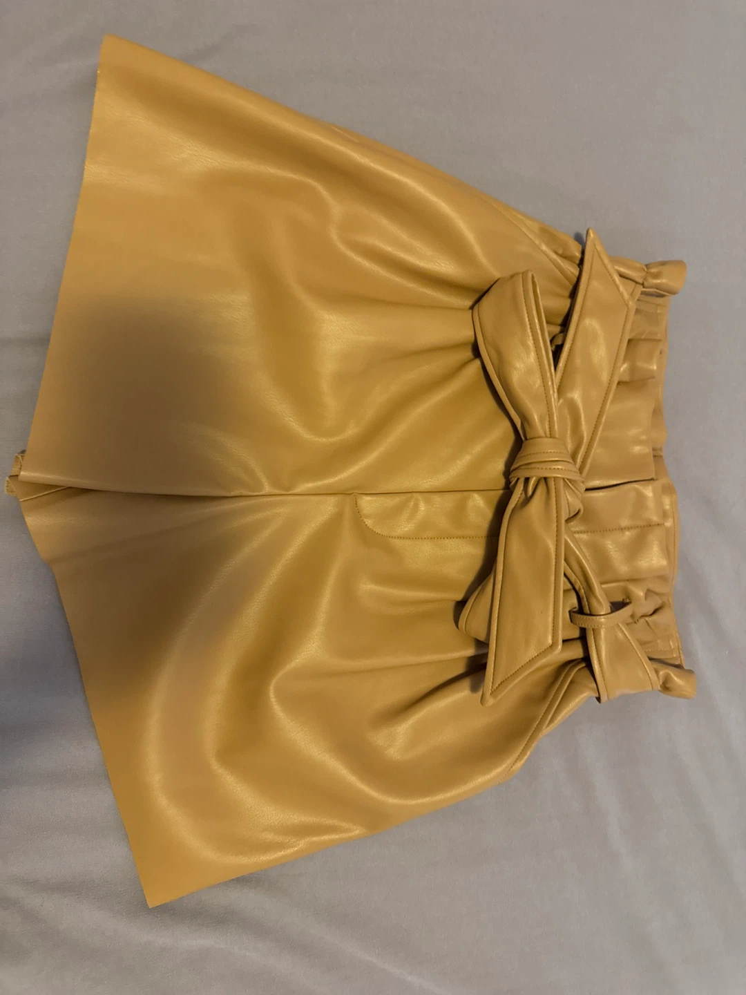 Tan Paper Bag Style Shorts - photo 3