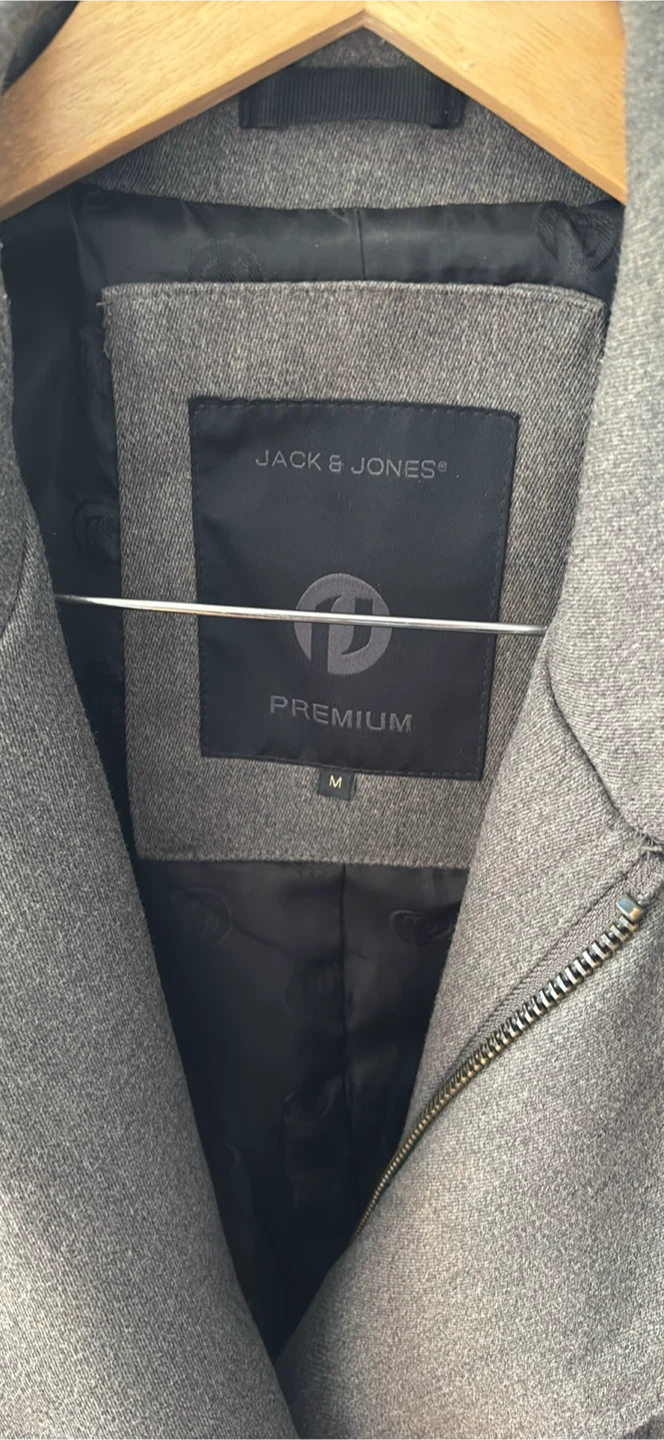 Jack & Jones Premium Grey Coat - Size M
