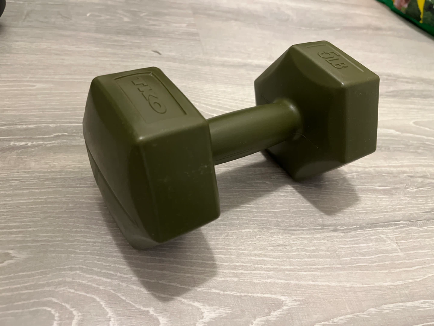 TKO 5LB Dumbbell - Olive Green - photo 2