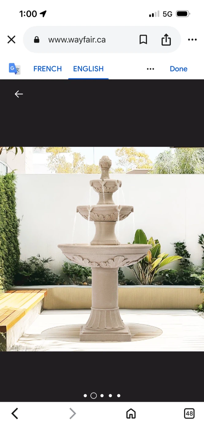 New Outdoor 3-Tier Water Fountain - photo 2