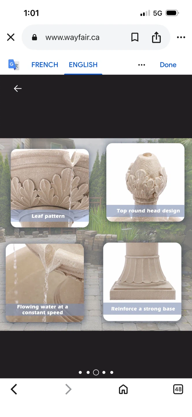 New Outdoor 3-Tier Water Fountain - photo 3
