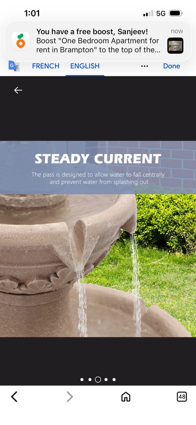 New Outdoor 3-Tier Water Fountain - photo 5