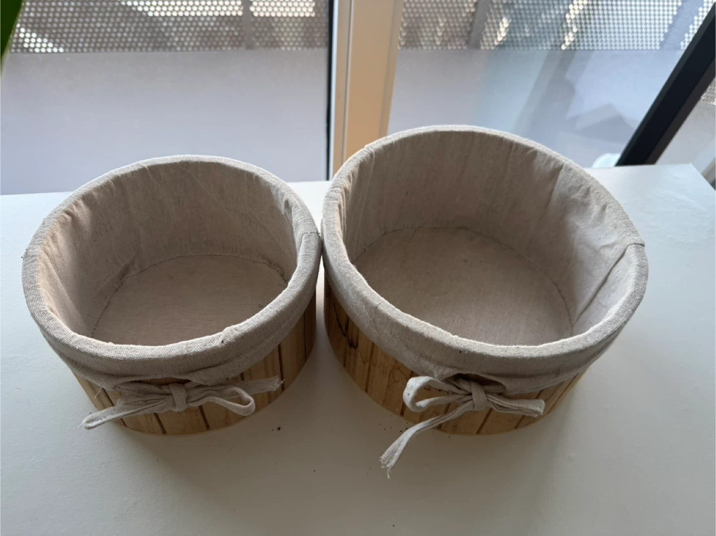 Wooden Storage Baskets - Set of 2 - photo 2