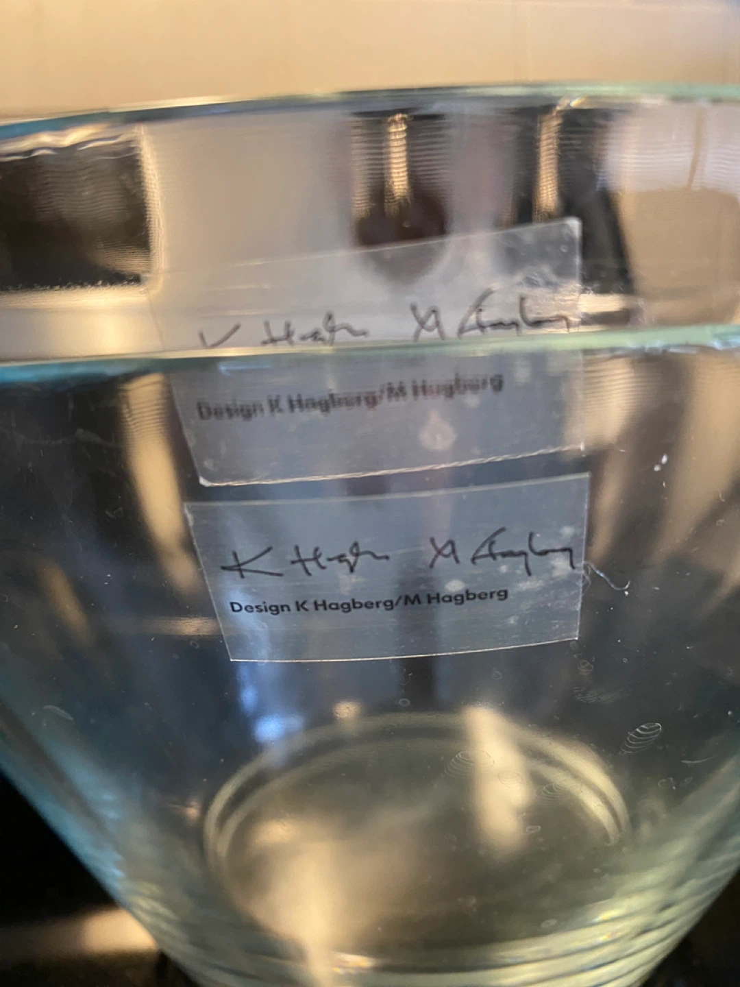 K Hagberg/M Hagberg Glass Bowls - Set of 2 - photo 3