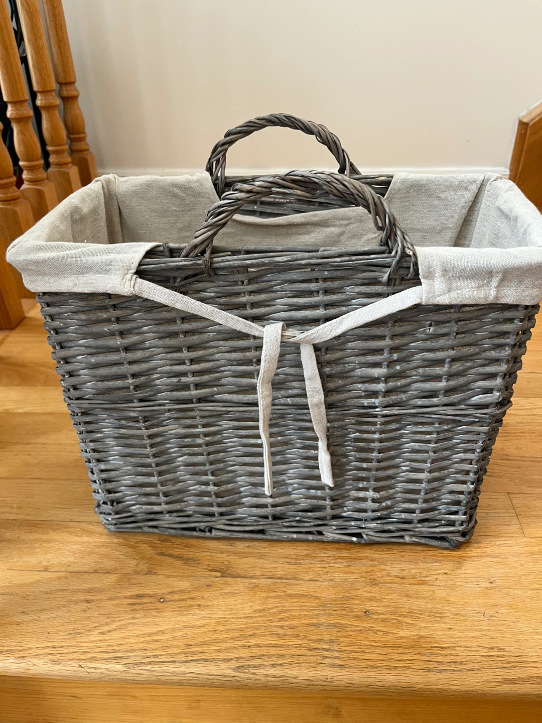 Wicker Basket with Liner - photo 2
