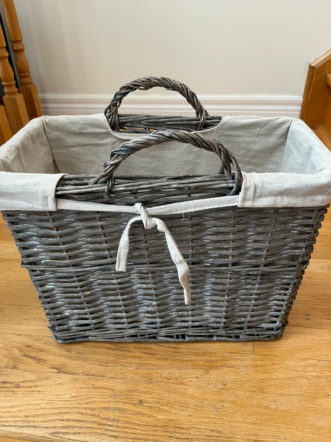 Wicker Basket with Liner
