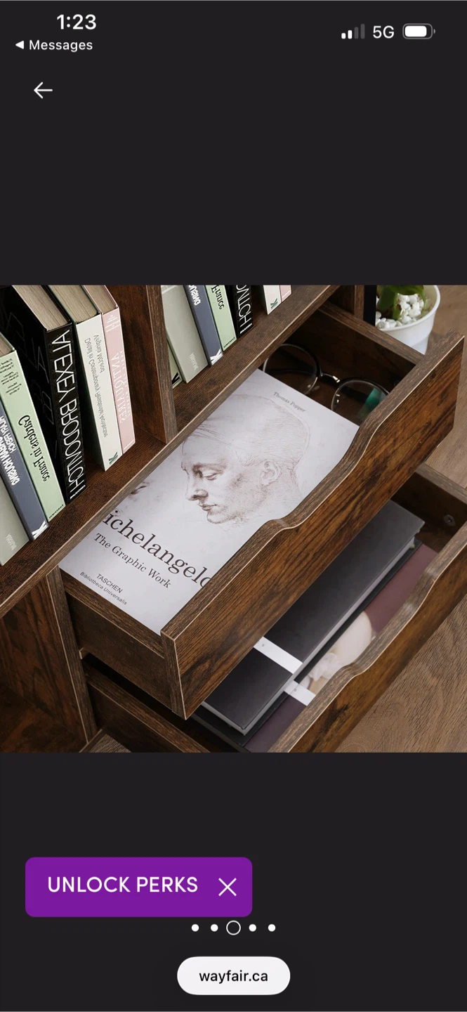 New Industrial Style Bookshelf with Drawers - photo 3