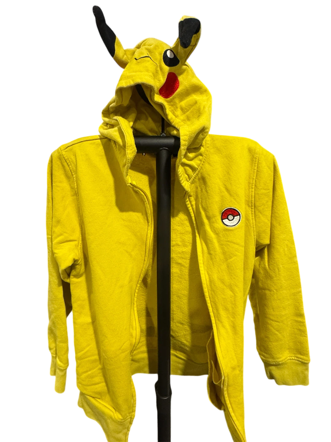 Pikachu Hoodie - Size Large - Yellow