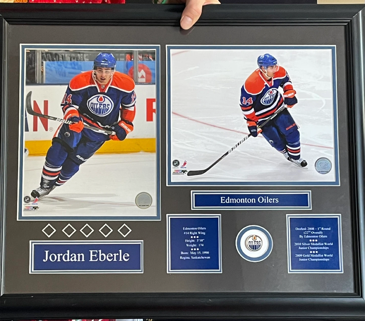 Framed Edmonton Oilers Jordan Eberle Photo