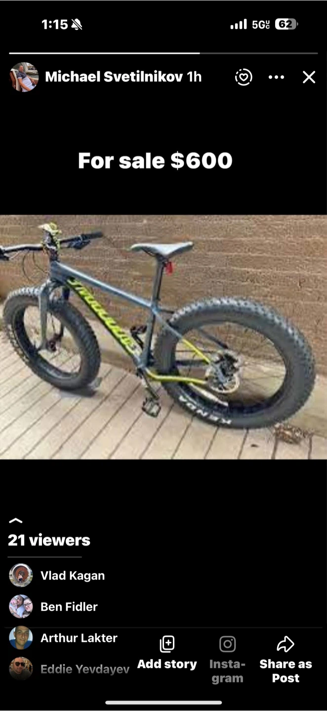 Mongoose Fat Tire Bike - $600
