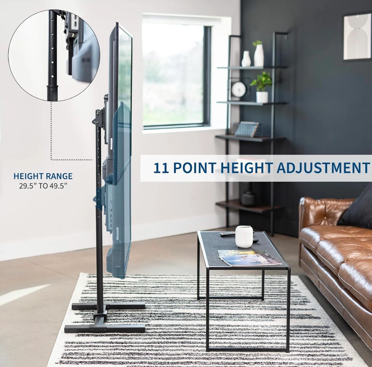 Amazon VIVO Adjustable TV Floor Stand 13-65 inch - photo 3