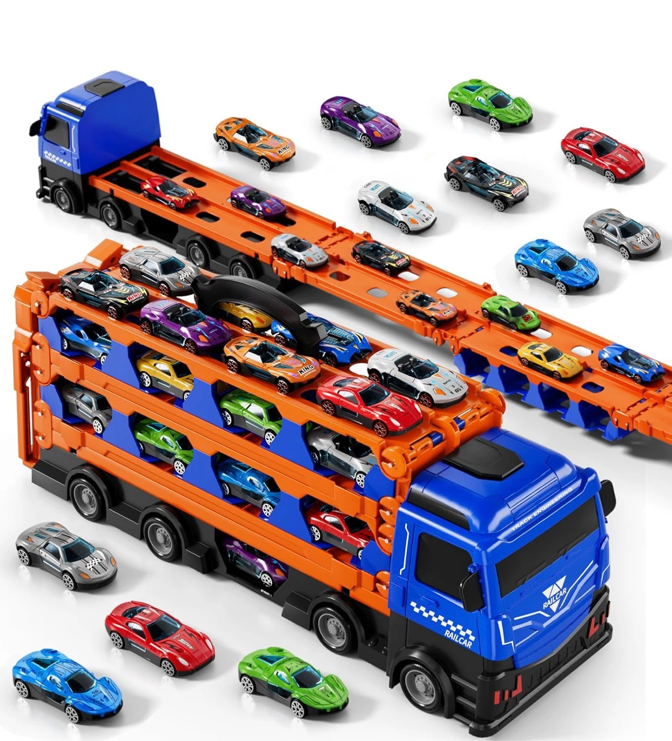 Car Carrier Truck Toy Set - New in Box! - photo 5
