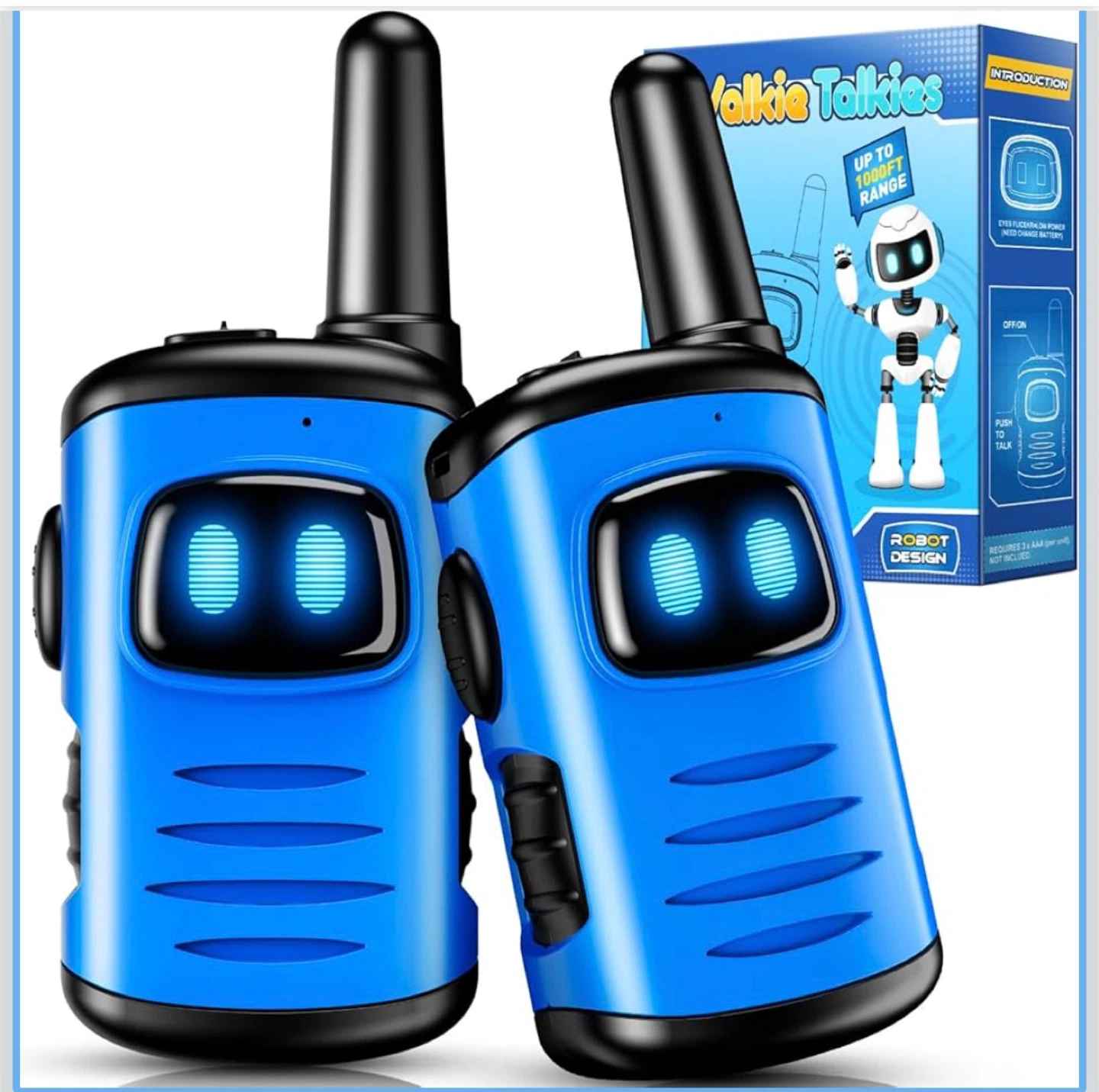 Kids Walkie Talkies, Blue, Model DM08