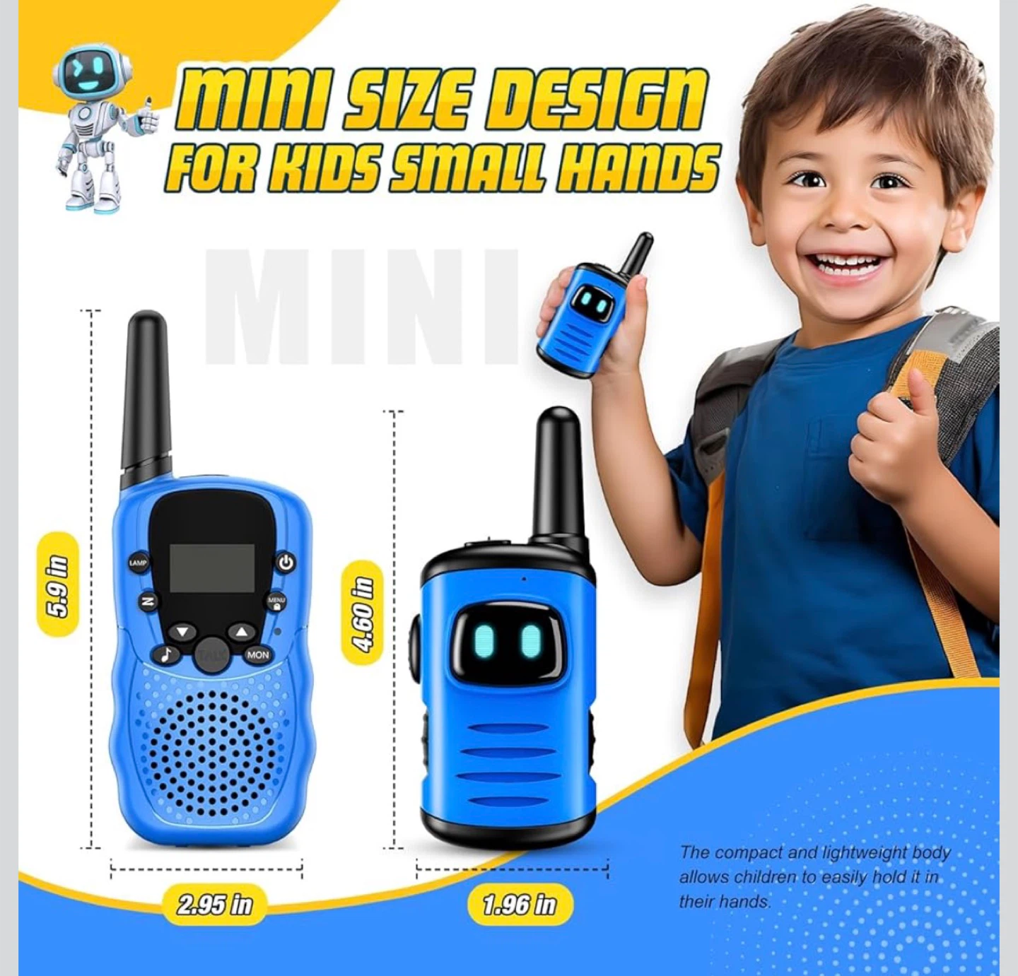 Kids Walkie Talkies, Blue, Model DM08 - photo 2