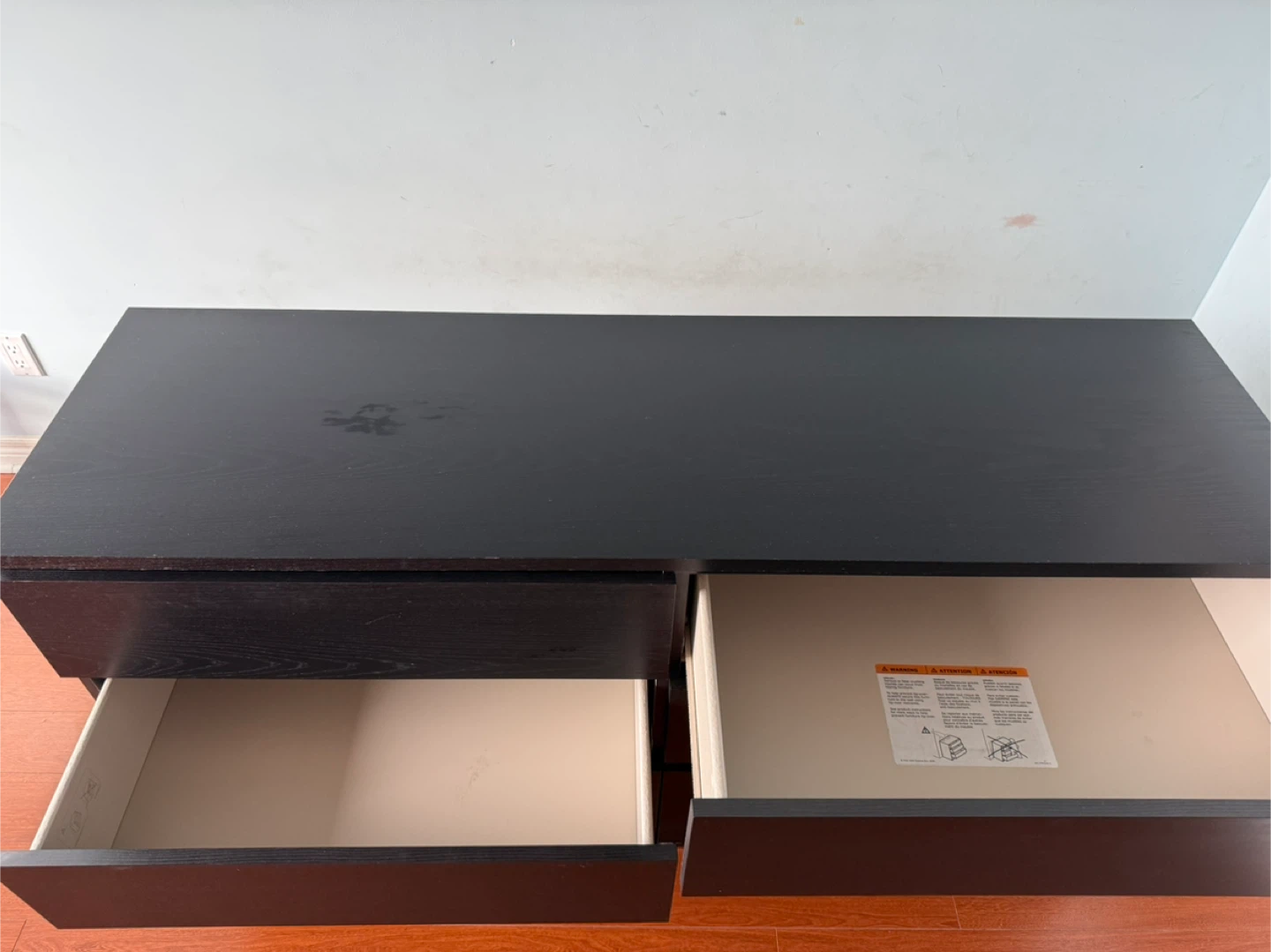 IKEA Malm Black-Brown 6-Drawer Dresser - photo 3
