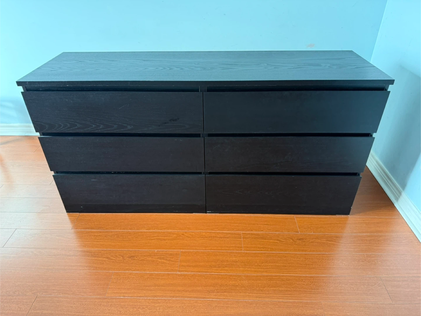 IKEA Malm Black-Brown 6-Drawer Dresser