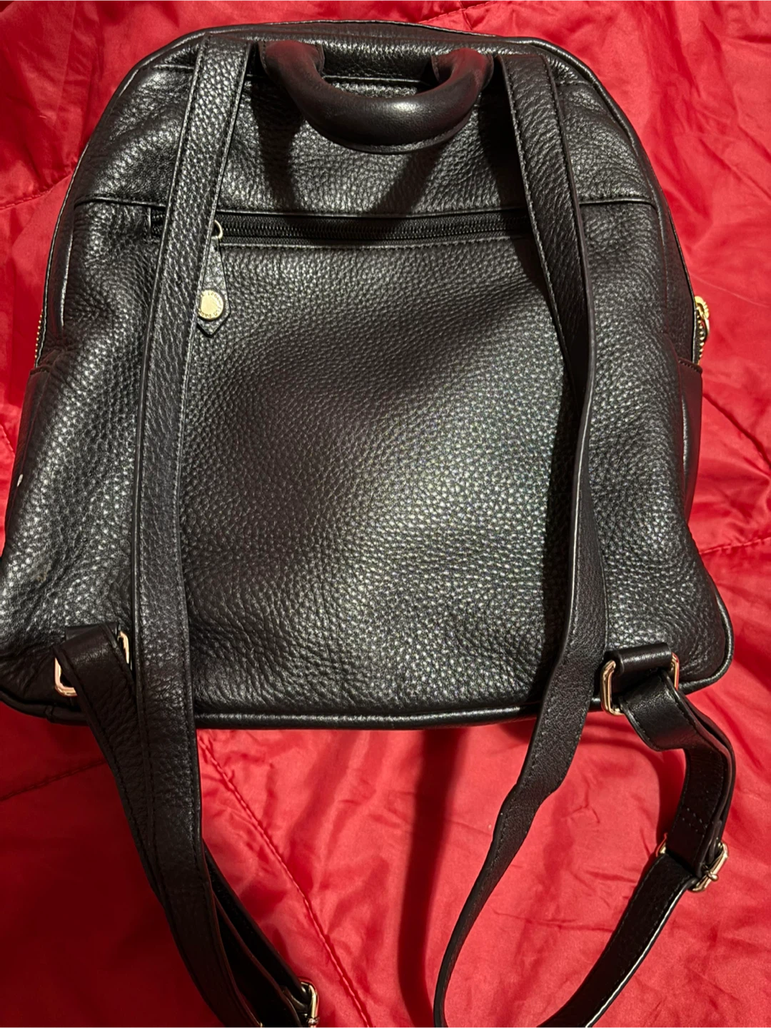 Karl Lagerfeld Paris Black Leather Backpack - photo 2