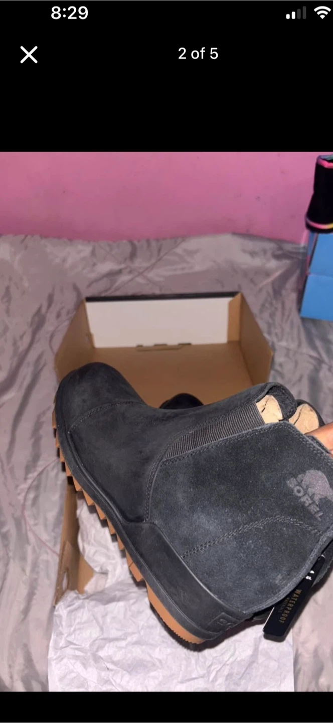 Sorel Women's NL3816-010 Black Ankle Boots - Size 11