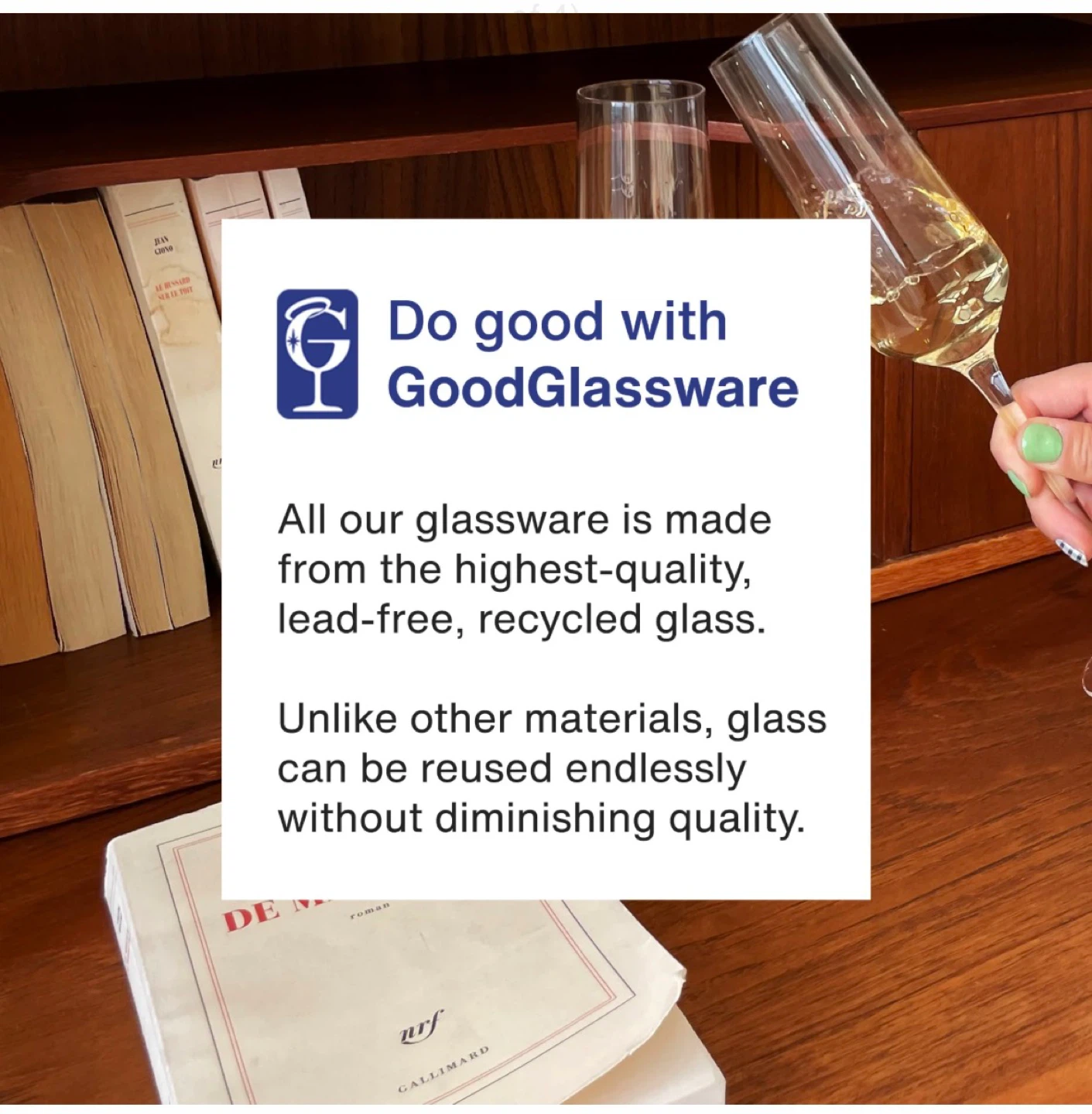 Good Glassware Champagne Flutes - Set of 4 - photo 3