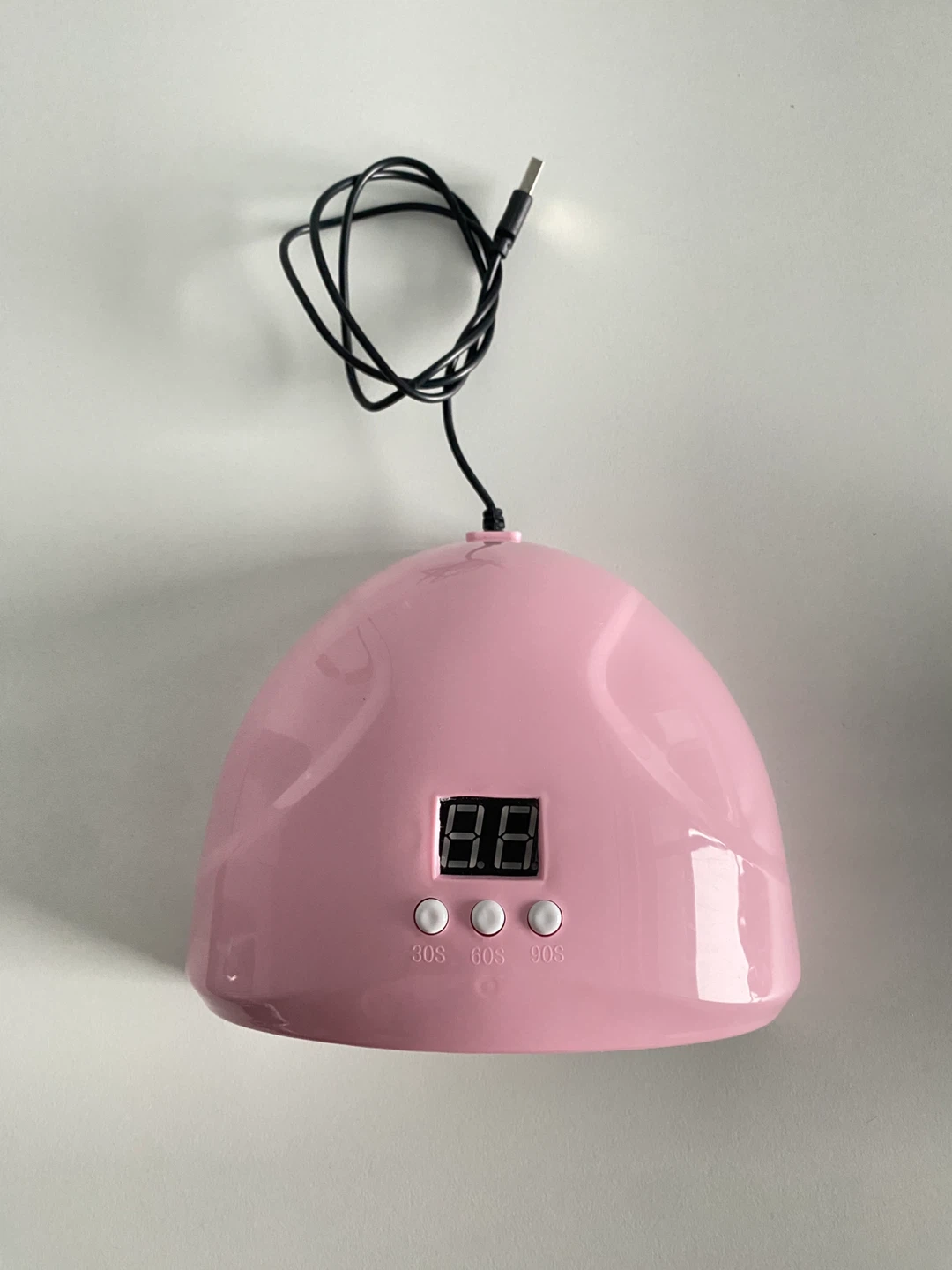 Smart Auto-Sensor & Fast Drying Pink LED Nail Lamp