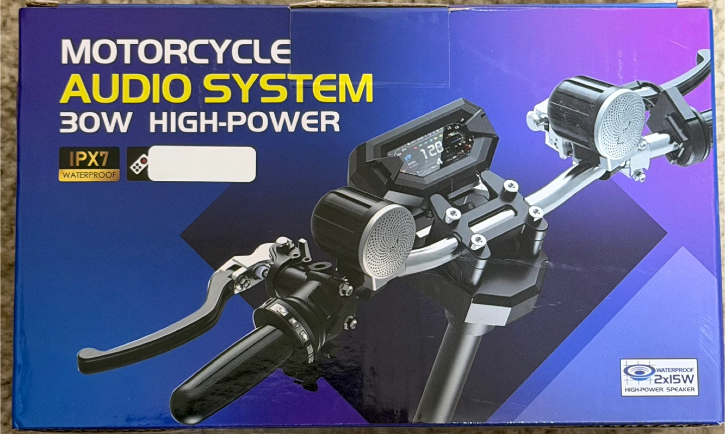 Motorcycle Audio System 30W High-Power - New