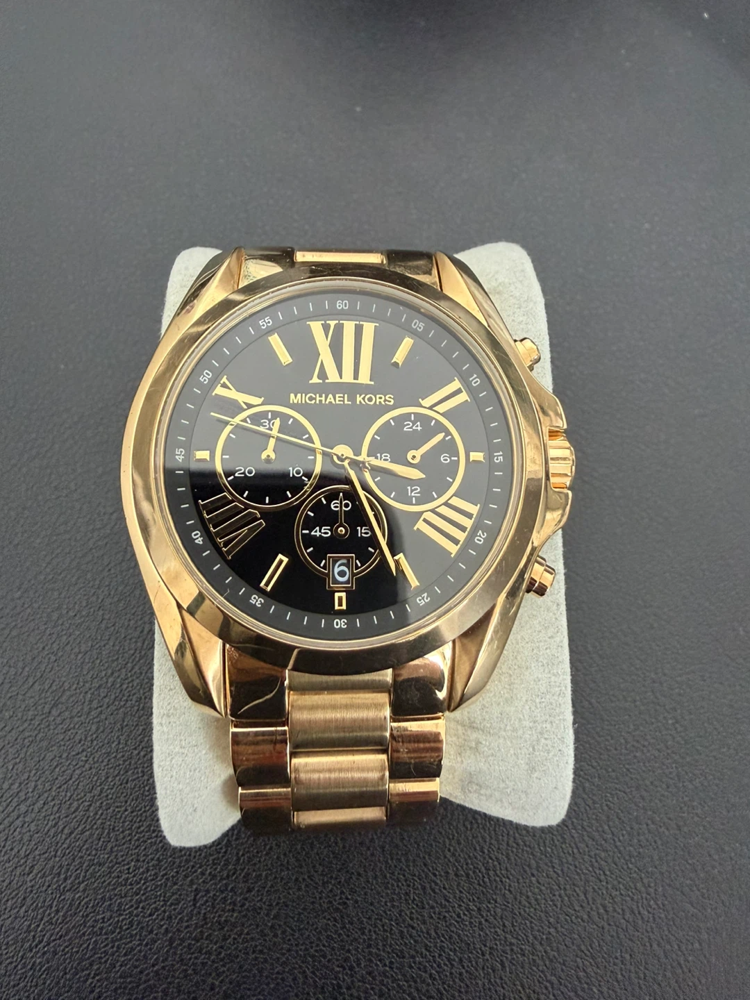 Michael Kors Bradshaw Black Dial Gold watch - photo 3