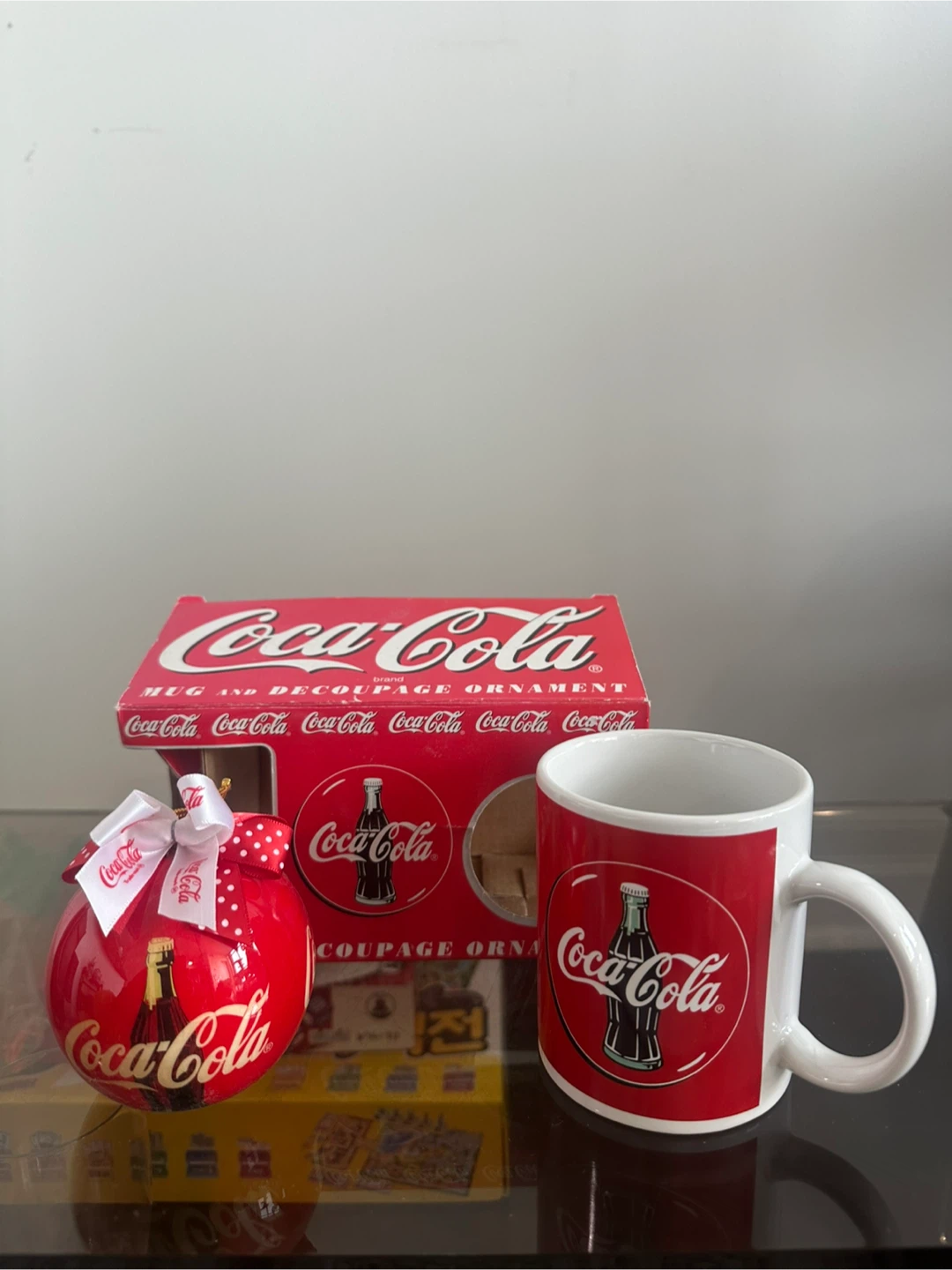 Vintage Coca-Cola Mug & Decoupage Ornament