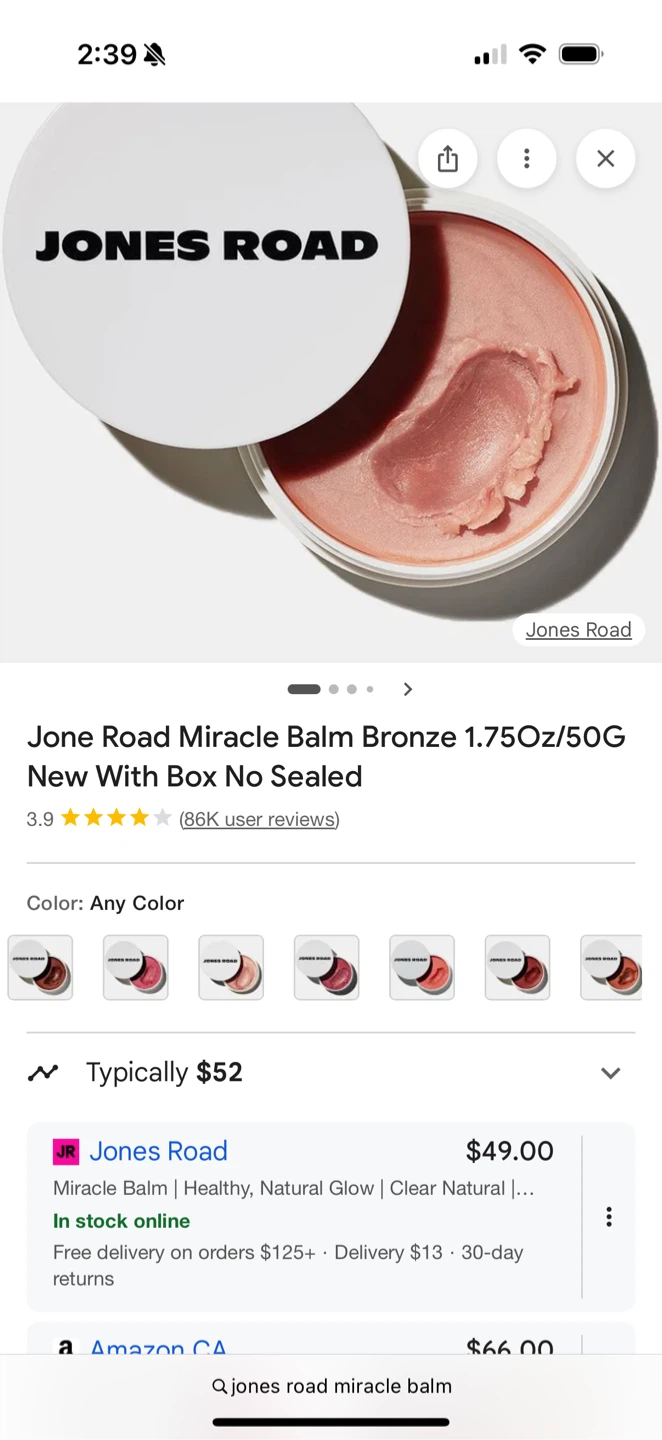Jones Road Miracle Balm - Variety of Shades! - photo 4