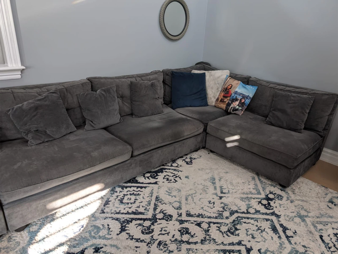 Grey Sectional Sofa - photo 3