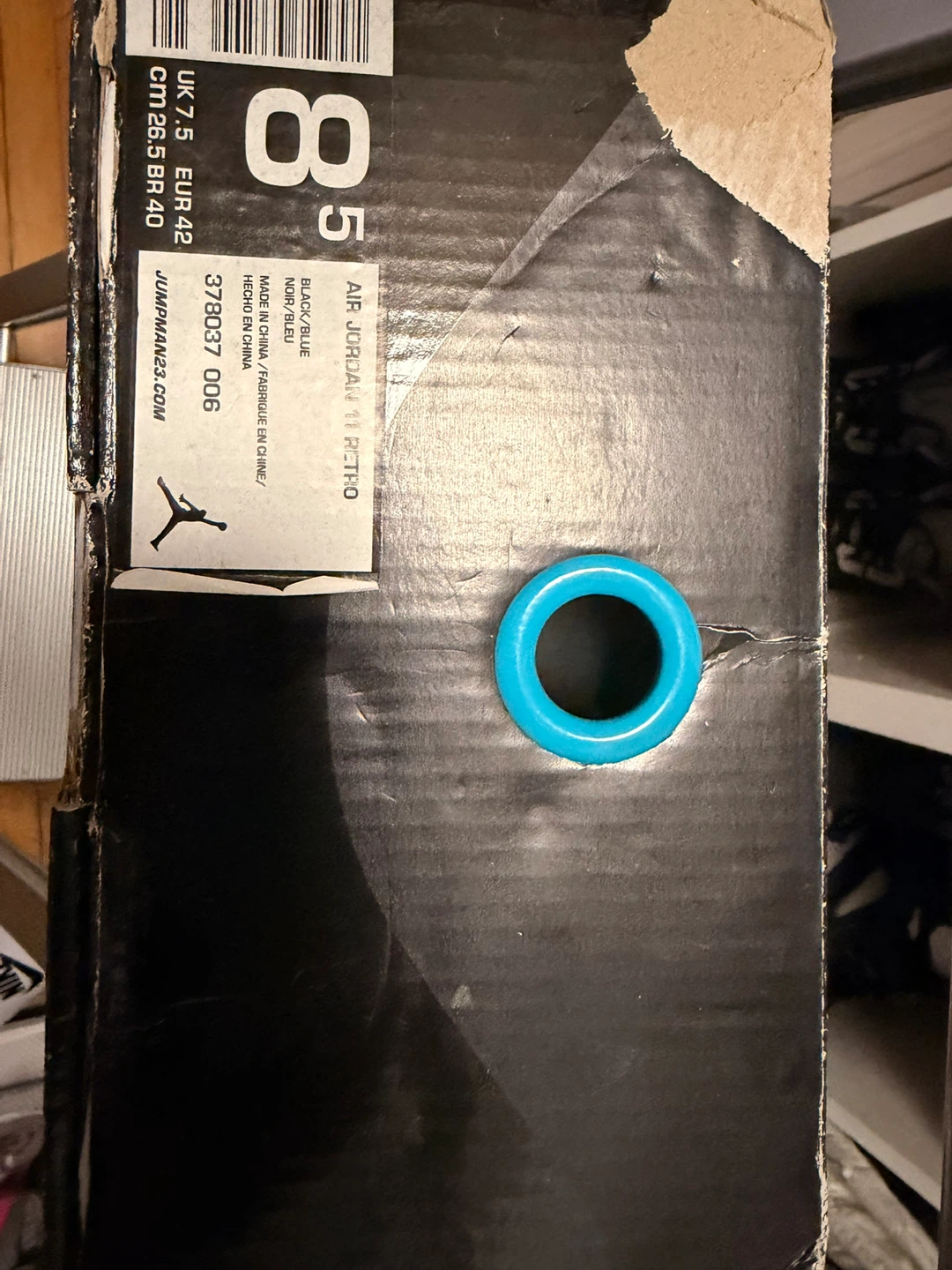 Air Jordan 11 Retro Gamma  Black/Blue Size 8.5 2013 year