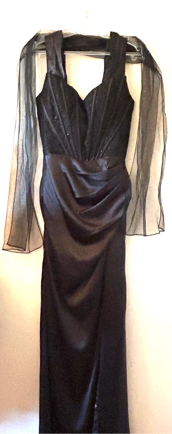 Rianna Couture Black Dress - Size 6 - photo 2