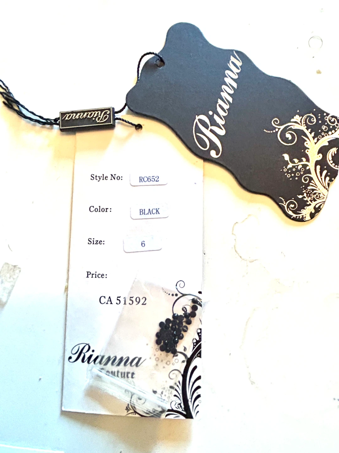 Rianna Couture Black Dress - Size 6 - photo 3