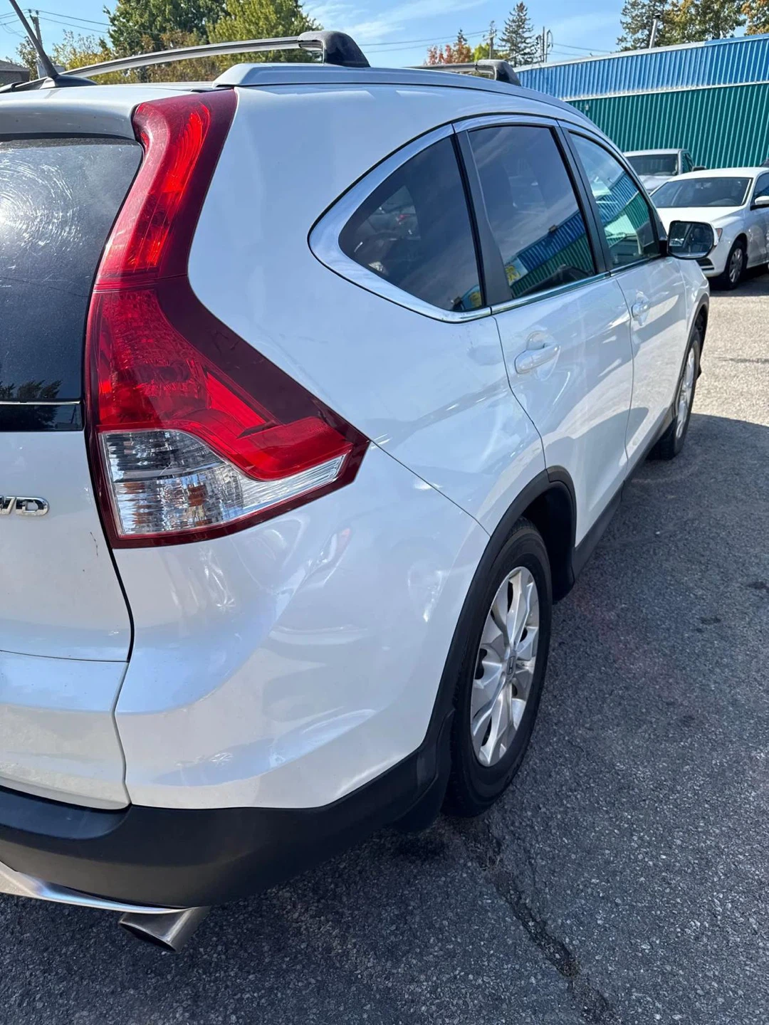 White Honda CR-V SUV 2012 EX-L clean title no accident - photo 3