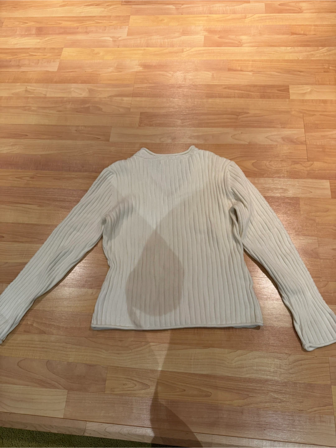 Tommy Hilfiger White Ribbed Sweater - L - photo 2