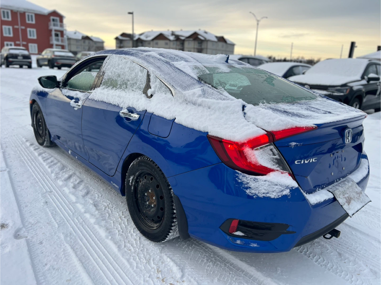 Blue Honda Civic 2016 Touring, Clean title no accident - photo 4