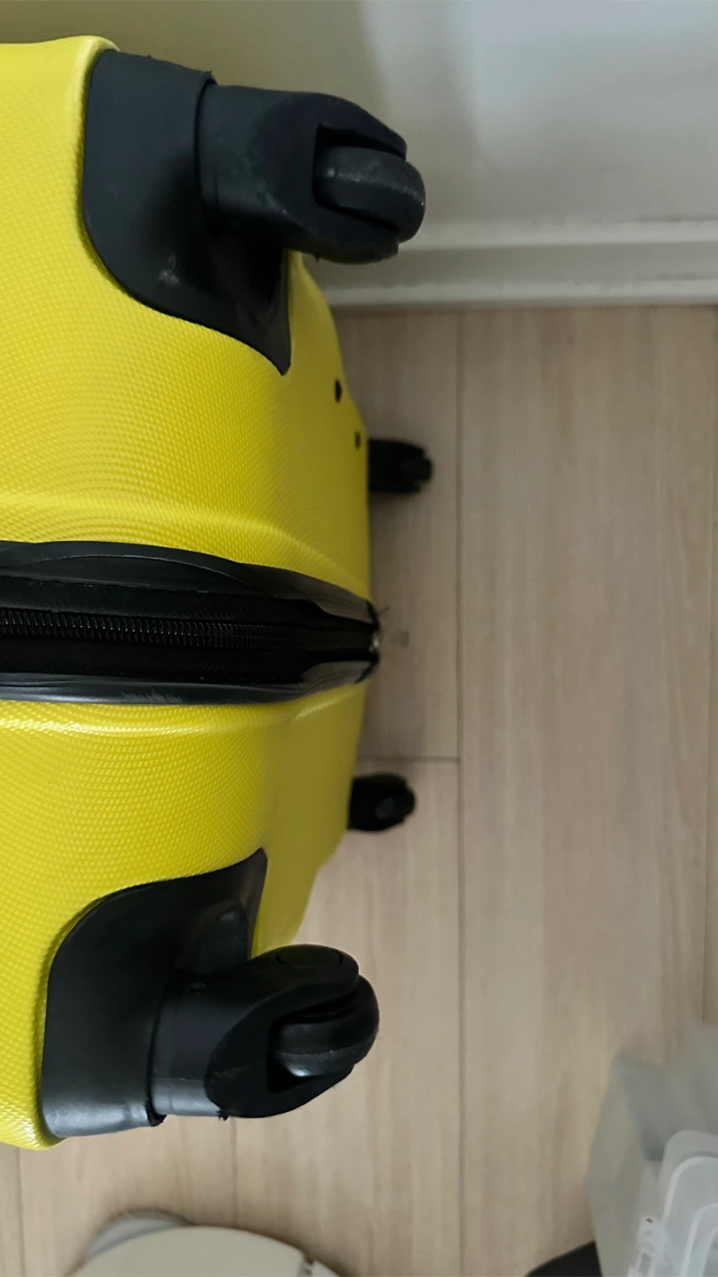 Yellow Hardside Suitcase with Tag! (only used once) - photo 3