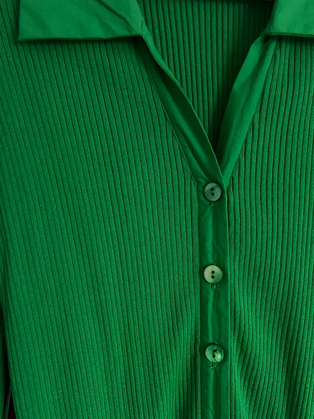 YAS Green Knit Midi Dress - photo 2
