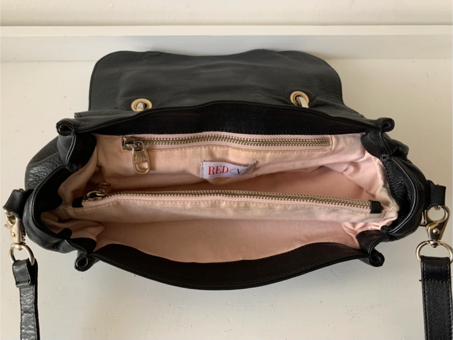 Red Valentino Black Leather Bow Satchel - photo 3