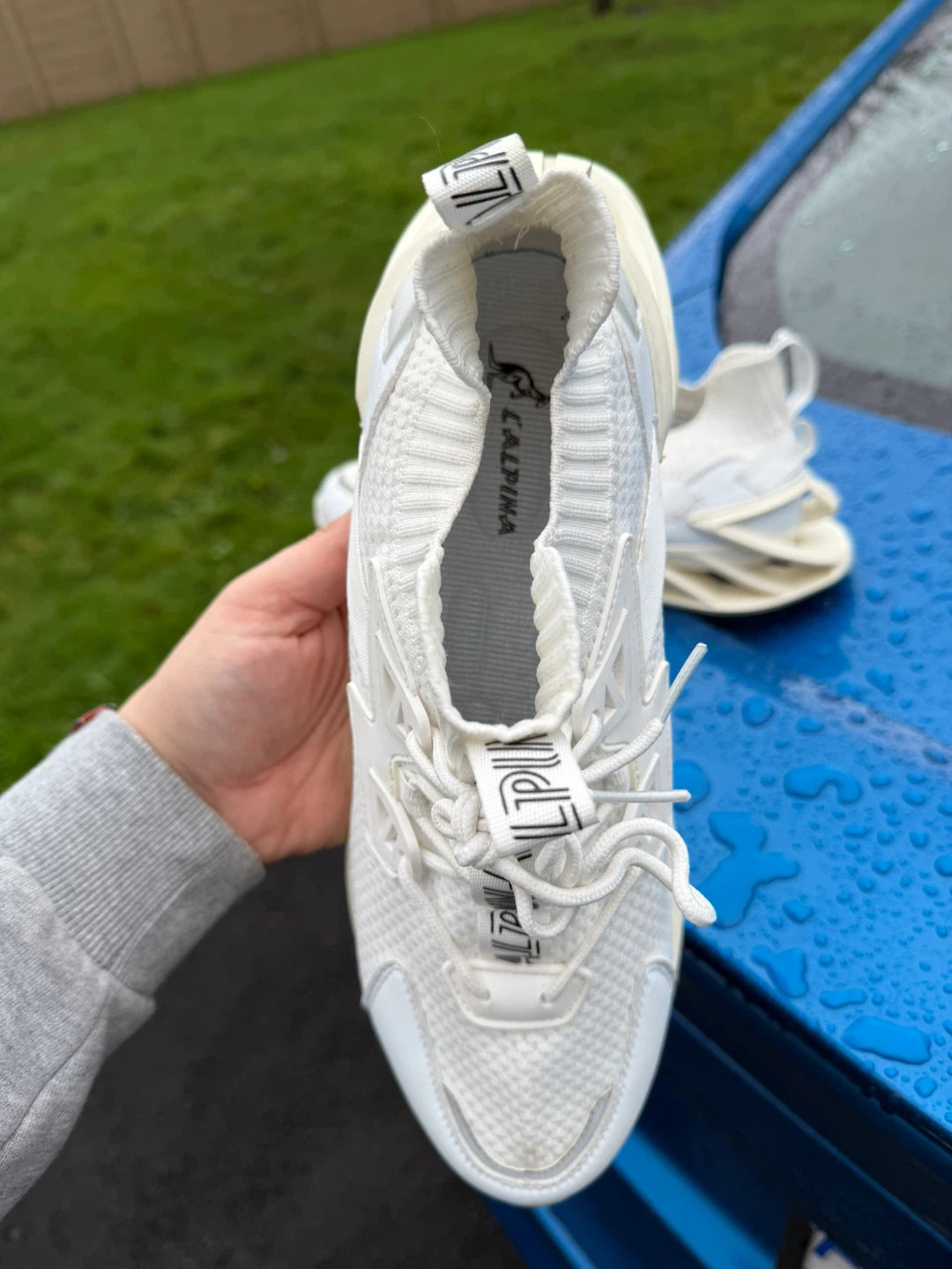 CALPINA White Running Shoes size 11US - photo 4