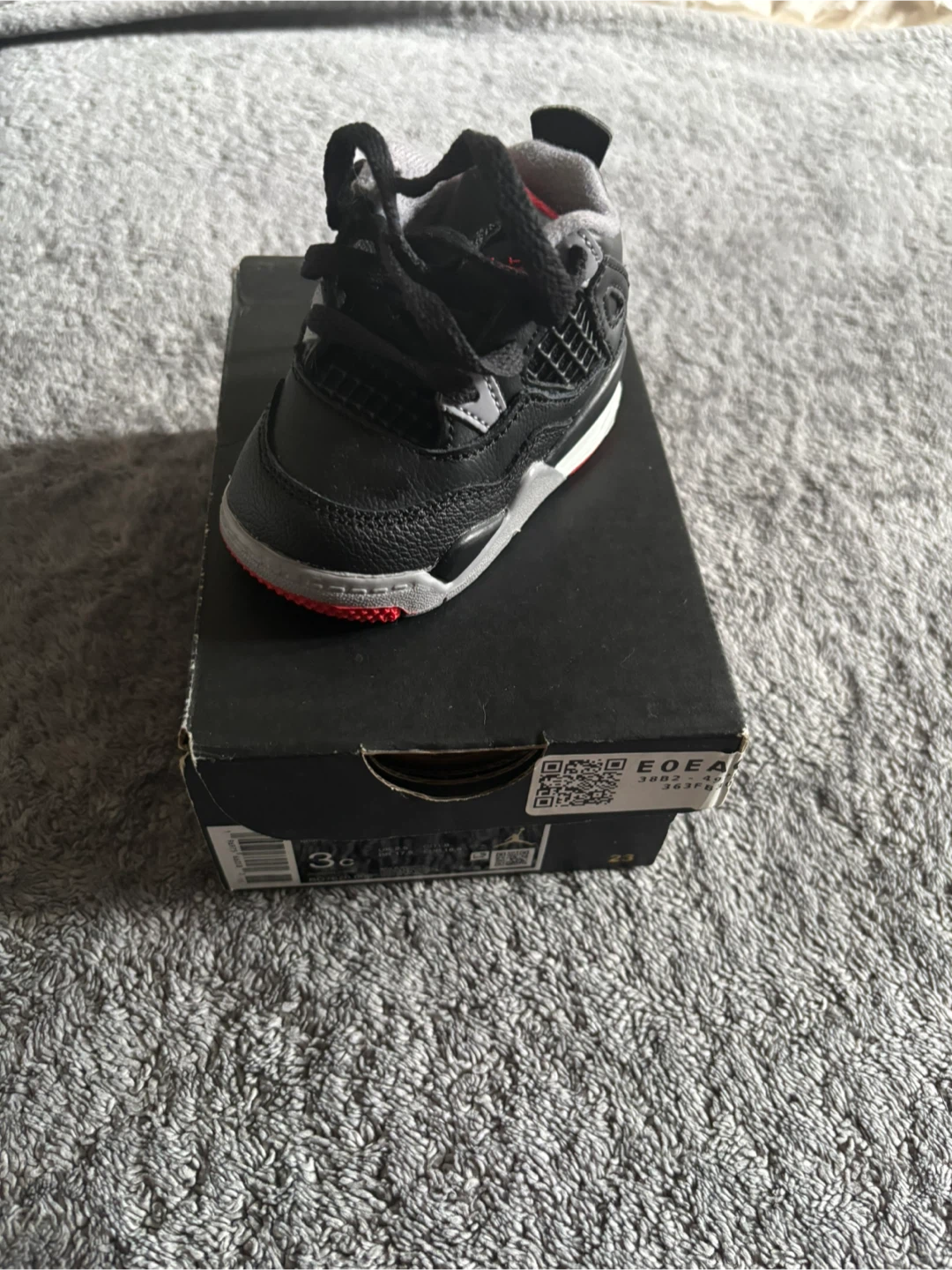 Jordan 4 Retro Black Cat (TD) - Size 3c