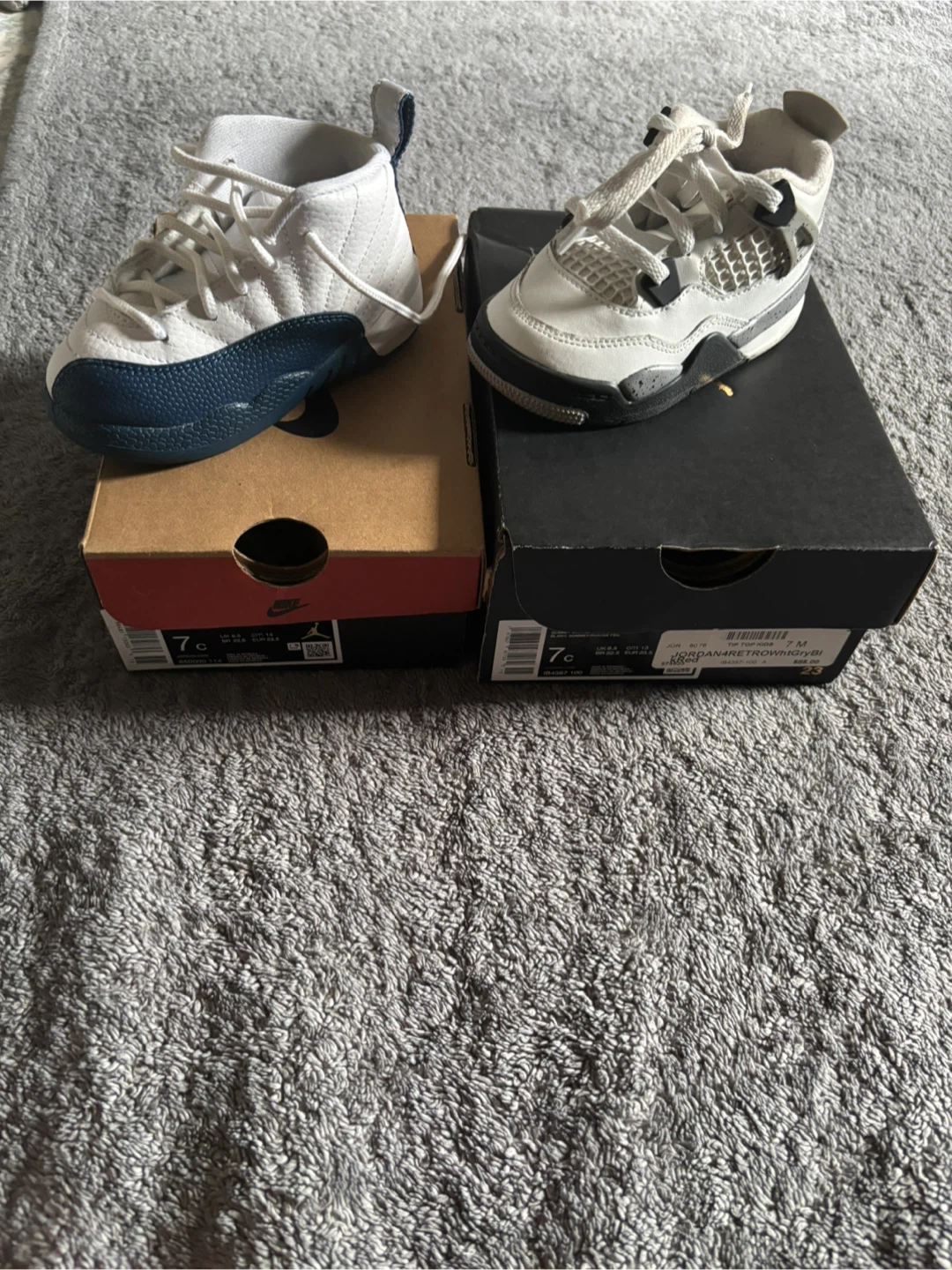Jordan 4 Retro 7C & 12 Retro Size 7C