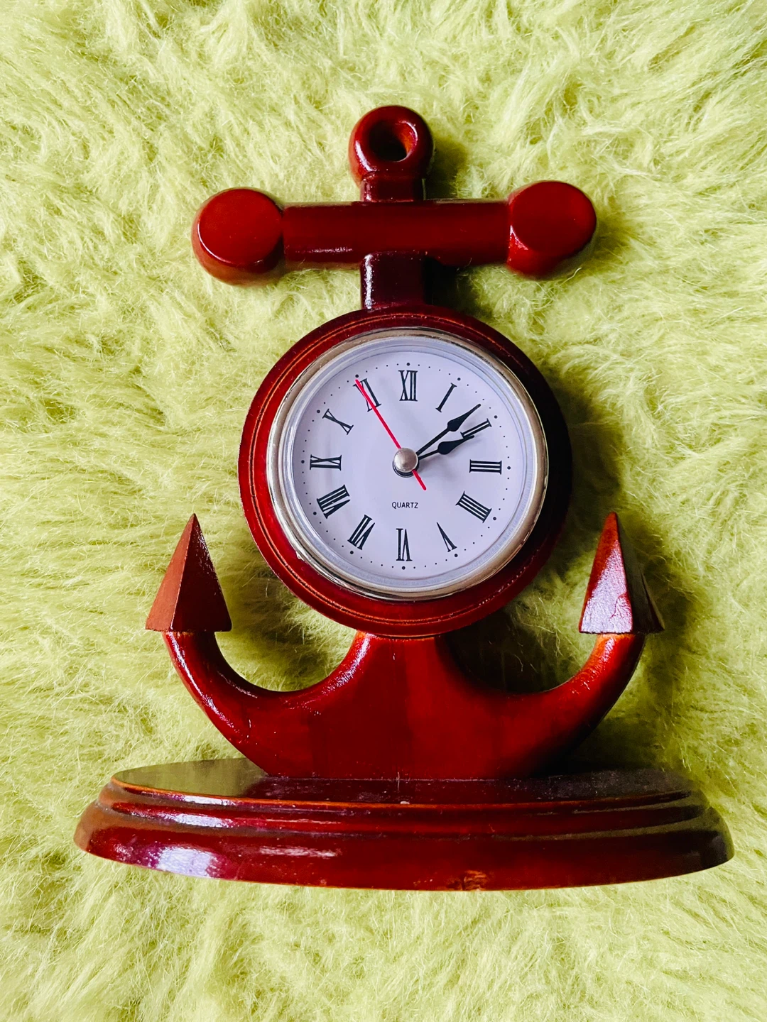 Wooden Anchor Quartz Clock