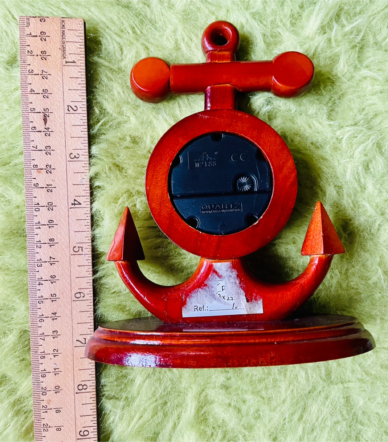 Wooden Anchor Quartz Clock - photo 2