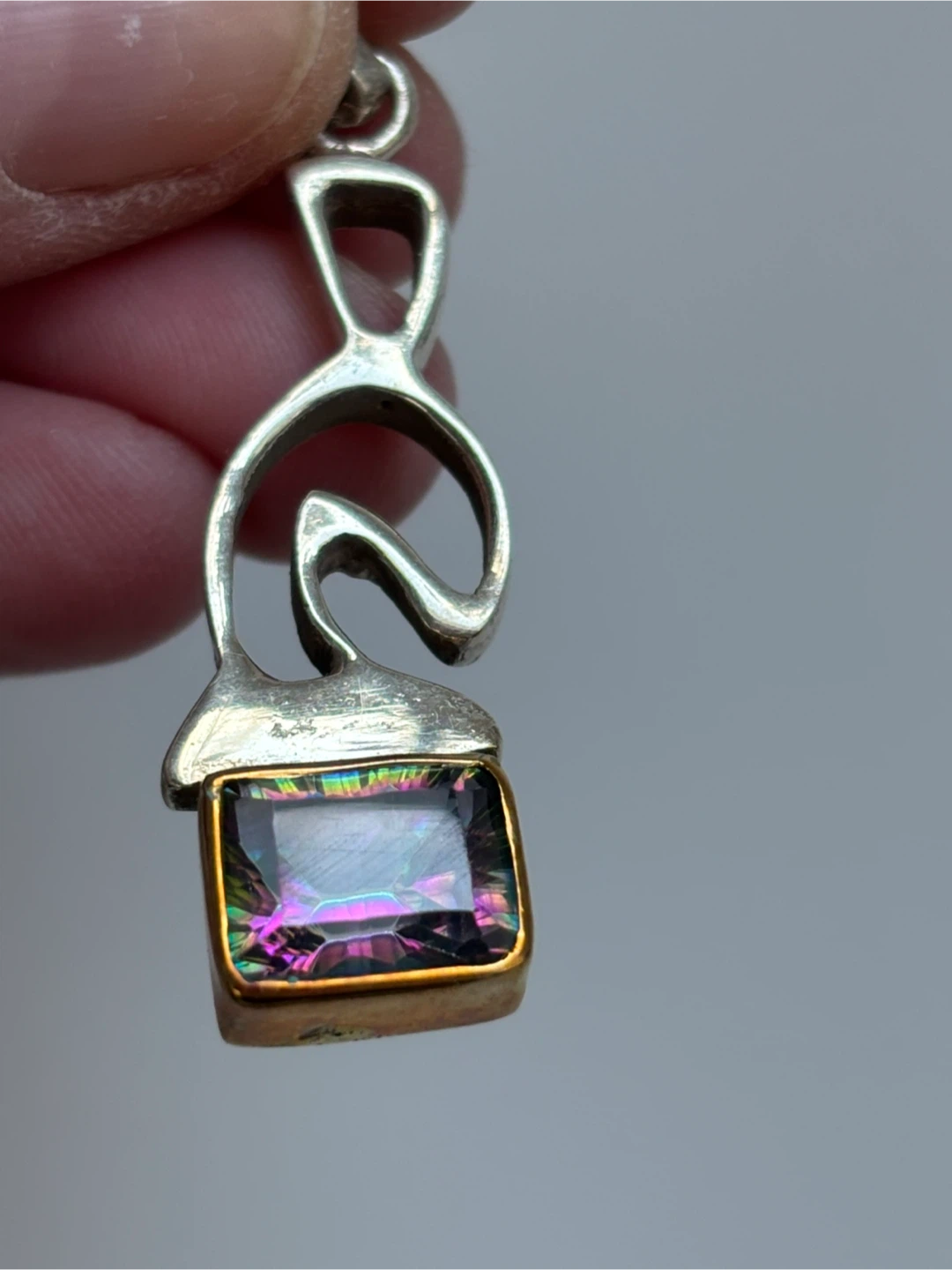 Mystic Topaz & Sterling Silver Pendant - photo 3