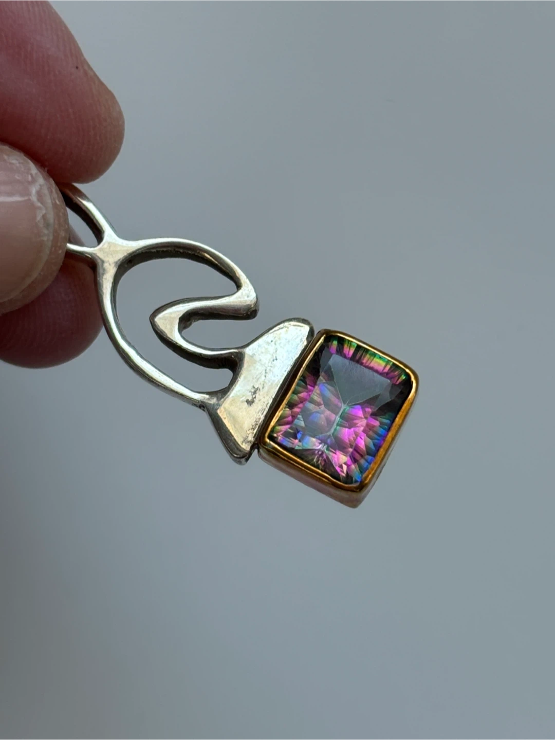 Mystic Topaz & Sterling Silver Pendant - photo 5
