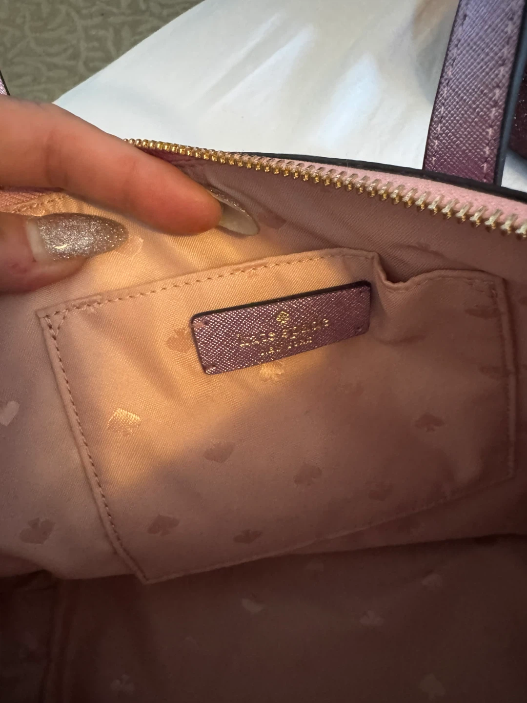 Kate Spade Pink Glitter Purse - photo 3